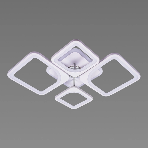 LED Ceiling Light with Bluetooth Speaker and RGB Backlight for Bedroom and Living Room VALESO YZD1267 White - Фото № 1