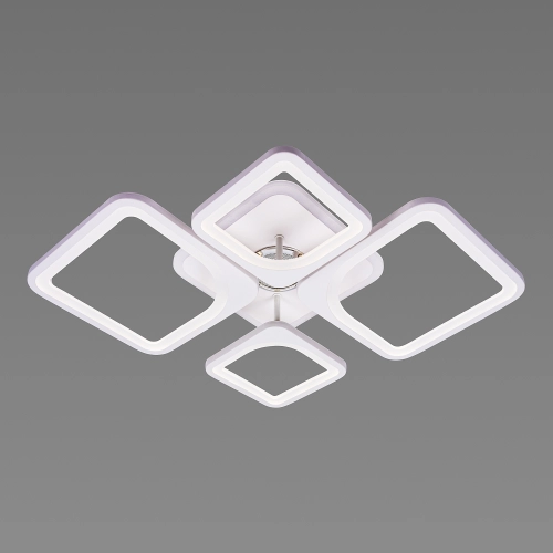 LED Ceiling Light with Bluetooth Speaker and RGB Backlight for Bedroom and Living Room VALESO YZD1267 White - Фото № 2