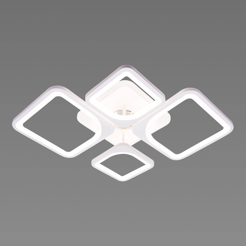 LED Ceiling Light with Bluetooth Speaker and RGB Backlight for Bedroom and Living Room VALESO YZD1267 White - Фото № 5