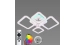 LED Ceiling Light with Bluetooth Speaker and RGB Backlight for Bedroom and Living Room VALESO YZD1267 White - Фото № 8