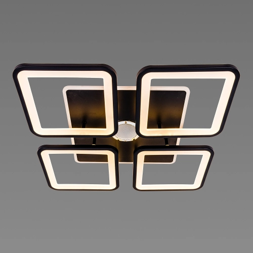 LED Ceiling Light with Bluetooth Speaker and RGB Backlight for Living Room and Bedroom VALESO YZD1268 Black - Фото № 4