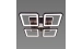 LED Ceiling Light with Bluetooth Speaker and RGB Backlight for Living Room and Bedroom VALESO YZD1268 Black - Фото № 5