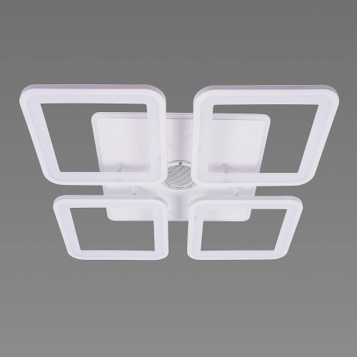 LED Ceiling Light with Bluetooth Speaker and RGB Backlight for Living Room and Bedroom VALESO YZD1268 White - Фото № 1