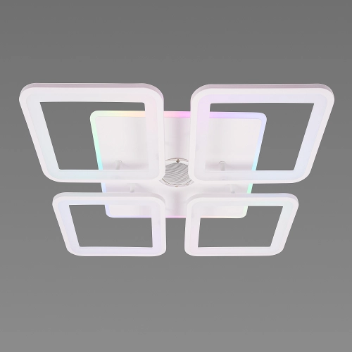 LED Ceiling Light with Bluetooth Speaker and RGB Backlight for Living Room and Bedroom VALESO YZD1268 White - Фото № 6