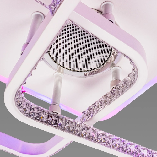 LED Ceiling Light with Bluetooth Speaker and RGB Backlight for Bedroom and Kids Room VALESO YZD1272 White - Фото № 7