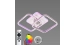 LED Ceiling Light with Bluetooth Speaker and RGB Backlight for Bedroom and Kids Room VALESO YZD1272 White - Фото № 8