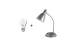 VALESO Table Lamp SM-1808, Metal + Plastic, Silver, E27, 40W - Фото № 2