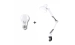 VALESO Table Lamp SM-800, Metal, White, E27, 60W