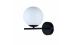 VALESO Wall Lamp 513-1, 1 Light, Metal + Glass, Black, E27, 60W