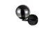 VALESO Wall Lamp 5176-1, 1 Light, Metal + Glass, Black, E27, 60W