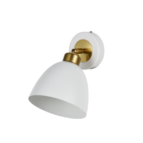 VALESO Wall Lamp BD663-1, 1 Light, Metal, White + Copper, E27, 60W