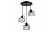 VALESO Ceiling Chandelier CD502-3, 3 Lights, Metal, Black, E27, 60W