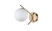 VALESO Wall Lamp 515-1, 1 Light, Metal + Glass, Gold, E27, 60W