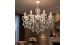 Ceiling chandelier for 8 lamps VALESO NH6811/8 crystal for living room white NH6811/8