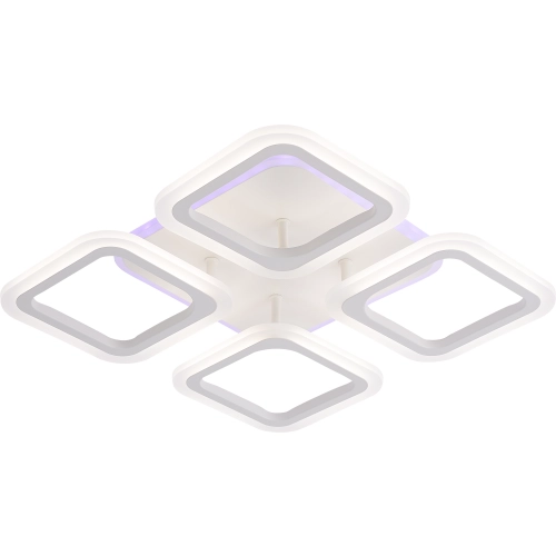 Ceiling chandelier VALESO LI8822/4B WH (RGB), white, LED 64W+8W - Фото № 3