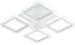 Ceiling chandelier VALESO LI8822/4B WH (RGB), white, LED 64W+8W - Фото № 2