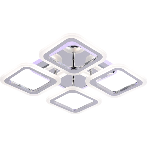 Ceiling chandelier VALESO LI8822/4B CR (RGB), chrome, LED 64W+8W - Фото № 3