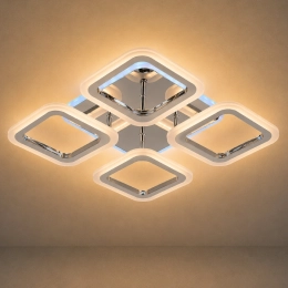 Ceiling chandelier VALESO LI8822/4B CR (RGB), chrome, LED 64W+8W