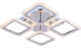 Ceiling chandelier VALESO LI8822/4B CR (RGB), chrome, LED 64W+8W - Фото № 4