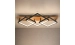Люстра стельова VALESO DK6588/3 BK+WOOD, чорний + дерево - Фото №1
