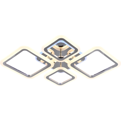 Ceiling chandelier LI8822/2+2 CR (RGB), chrome, LED 84W+8W - Фото № 4