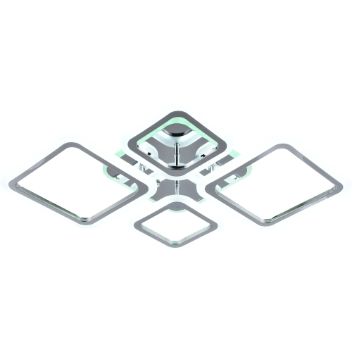 Ceiling chandelier LI8822/2+2 CR (RGB), chrome, LED 84W+8W - Фото № 2