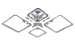 Ceiling chandelier LI8822/2+2 CR (RGB), chrome, LED 84W+8W - Фото № 3