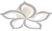 Ceiling chandelier VALESO LI9922-5 WH, white, LED 70W - Фото № 3