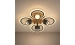 Люстра стельова VALESO LI9926B-4+4A BK+WOOD, чорний + дерево, LED - Фото №1