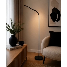 Торшер VALESO SM-0059 BK, чорний, LED
