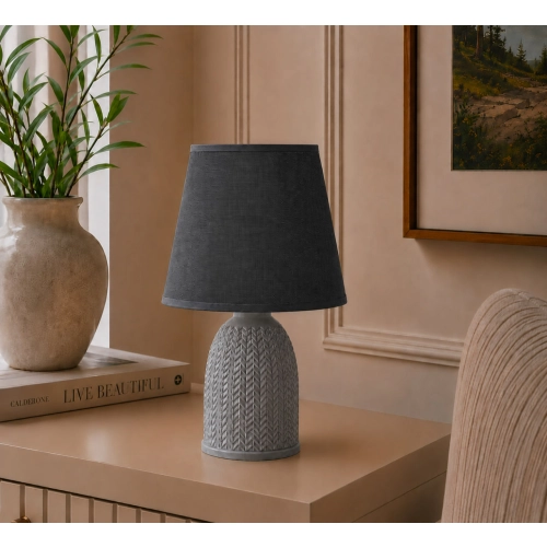 Table lamp VALESO SM-17554 GRAY, gray, E14