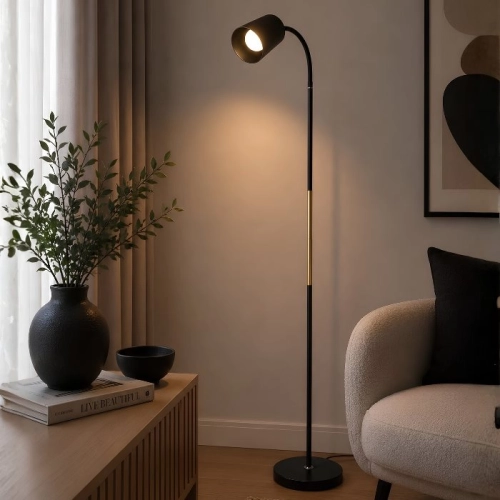Floor lamp VALESO SM-301D BK, black