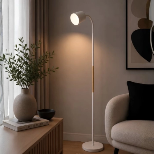 Floor lamp VALESO SM-301D WH, white