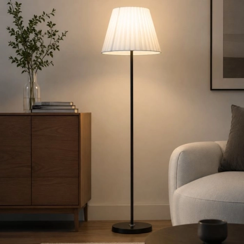 Floor lamp VALESO SM-8088 WH+BK, white + black