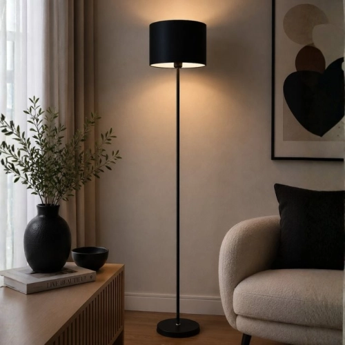 Floor lamp VALESO SM-F0006 BK, black,