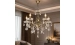 Crystal ceiling chandelier VALESO B NH6814/5 AB bronze
