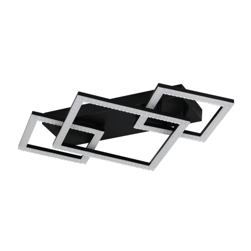 Потолочная люстра VALESO 3452/2+1 черная, LED 80W - Фото № 1