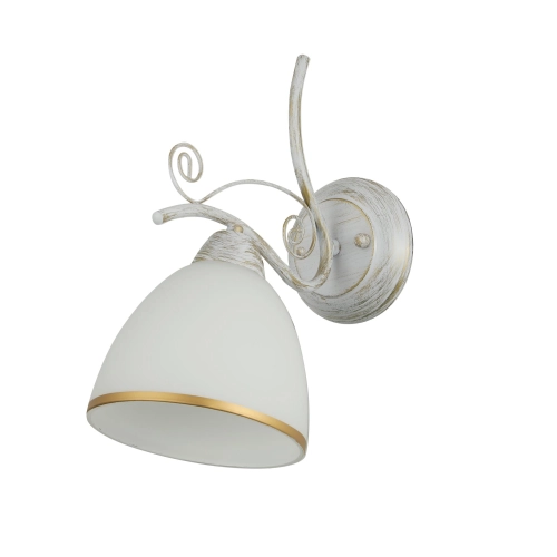 Wall sconce VALESO 74834/1W white with gold - Фото № 1