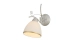 Wall sconce VALESO 74834/1W white with gold - Фото №1
