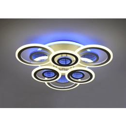 Люстра стельова VALESO 55521/3+3 біла + хром, LED