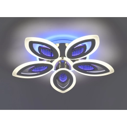 Люстра стельова VALESO 55525/5 біла + хром, LED