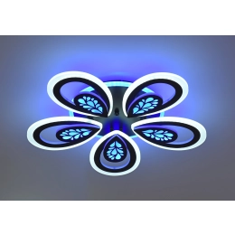 Люстра стельова VALESO 55594/5 чорна, LED