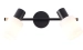 Wall sconce VALESO 2006/2 black+wood - Фото № 1