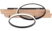 Люстра світлодіодна VALESO DK6593/2 чорний+дерево - Фото № 1