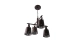 Chandelier Sirius D TC1823-4 in loft style on 4 plafonds - Фото №1